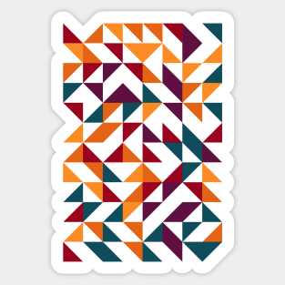 Creative Geometric Colourful Triangle Pattern #44 Sticker